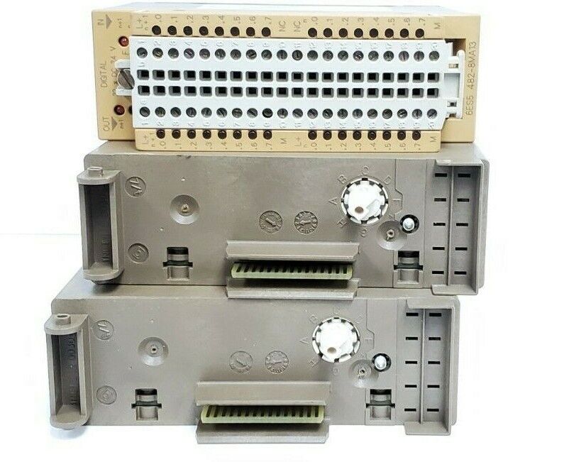 LOT OF 3 SIEMENS 6ES5 482-8MA13 SIMATIC S5 DIGITAL I/O MODULES 24VDC, 6ES54828MA