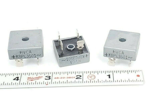 LOT OF 3 SOLID STATE HVCA KBPC3501 BRIDGE RECTIFIERS