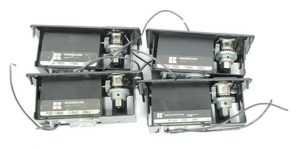 LOT OF 4 REDINGTON P32-1026 115VAC 8W ELECTRONIC COUNTERS PANEL MOUNT 6 FIGURE
