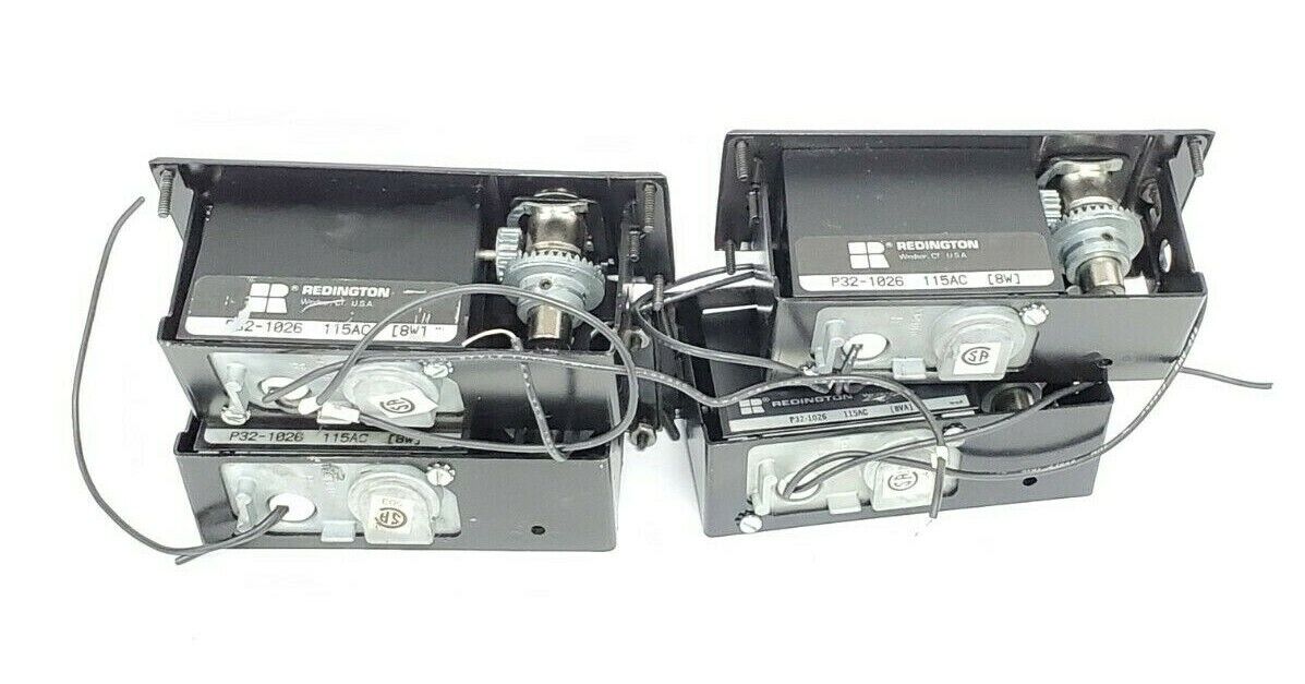 LOT OF 4 REDINGTON P32-1026 115VAC 8W ELECTRONIC COUNTERS PANEL MOUNT 6 FIGURE