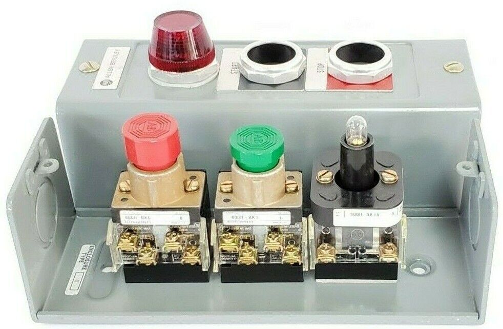 NEW ALLEN BRADLEY 800H-2HAR PUSHBUTTON STATION ASSEMBLY SER. M