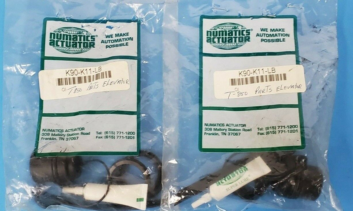 LOT OF 2 NEW NUMATICS K90-K11-LB PNEUMATIC REBUILD KITS K90K11LB