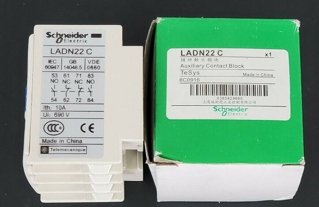 NIB SCHNEIDER ELECTRIC LADN22C AUXILIARY CONTACT