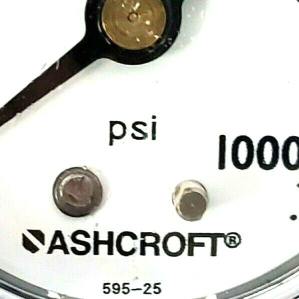 NIB ASHCROFT 20W1005 H 02L 1000 PRESSURE GAUGE 0-1000PSI 1/4 NPT 2'' IN