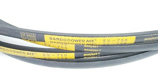 LOT OF 4 NEW BANDO 5V-750 V-BELTS COGGED 75INCH OD 5/8IN WIDTH