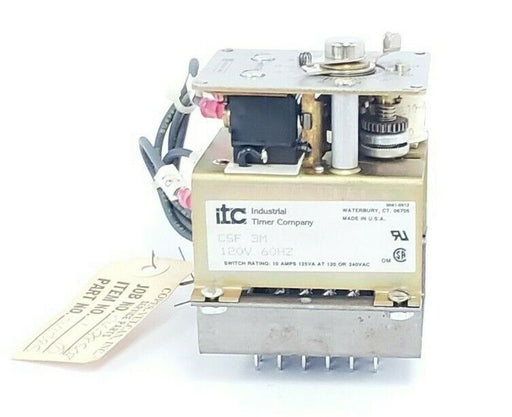 NEW ITC CSF3M TIMER-COUNTER DISPLAY PANEL TIME MIN:3S TIME MAX:3MIN 120V 60HZ