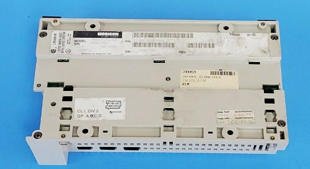MODICON 110CPU51201 MICRO PLC 110-CPU-512-01 REV. 3.11, 115~ .3AMP 50/60HZ