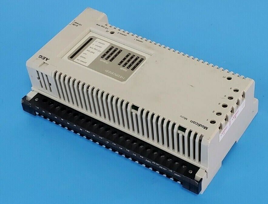 MODICON 110CPU51201 MICRO PLC 110-CPU-512-01 REV. 3.11, 115~ .3AMP 50/60HZ