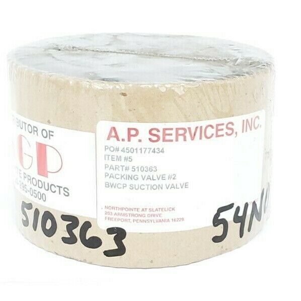 NGP / AP SERVICES 510363 VALVE PACKING BWCP SUCTION VALVE
