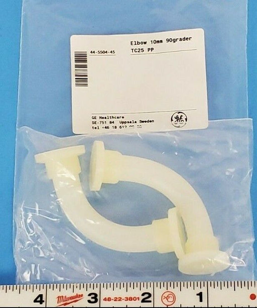 LOT OF 2 NEW GE HEALTHCARE 44-5504-45 ELBOWS 10MM 90DEG.
