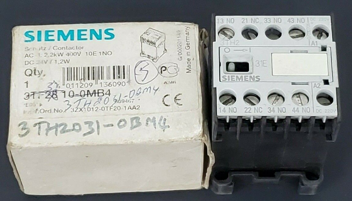 NEW SIEMENS 3TH2031-0BM4 CONTACTOR RELAY 3TH20310BM4