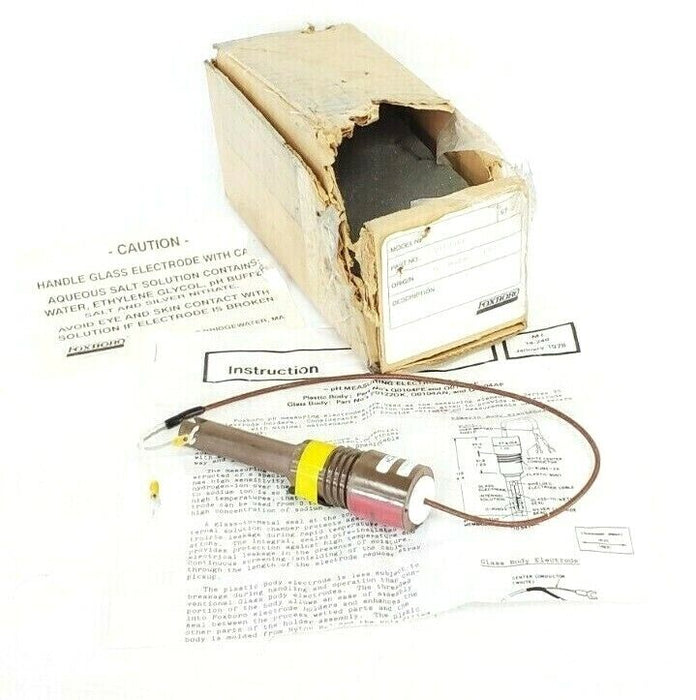 NEW FOXBORO Q0104PE pH MEASUREMENT ELECTRODE QO1O4PE QO104PE