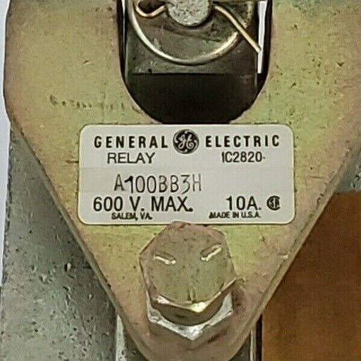 GENERAL ELECTRIC IC2820-A100BB3H RELAY 600V MAX. 10A