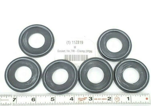 (6) NEW RUBBER FAB 40MPE-Z-XR-100 EPDM CLAMP GASKETS METAL DETECTABLE 11Z819