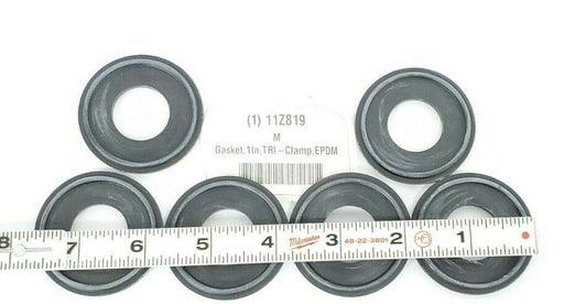 (6) NEW RUBBER FAB 40MPE-Z-XR-100 EPDM CLAMP GASKETS METAL DETECTABLE 11Z819