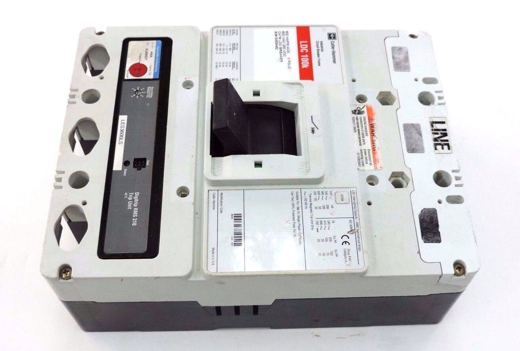 CUTLER HAMMER LDC3600FK01P05Y01 CIRCUIT BREAKER LDC100K W/ LES3600LS TRIP UNIT