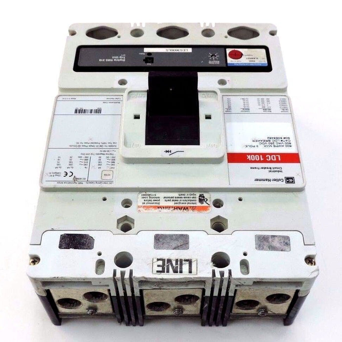 CUTLER HAMMER LDC3600FK01P05Y01 CIRCUIT BREAKER LDC100K W/ LES3600LS TRIP UNIT