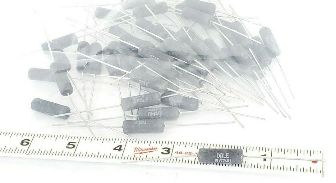 LOT OF 48 NEW VISHAY DALE RW74U-10R5F 9335 RESISTORS 10.5OHM R5-5-69 RW74U10R5F