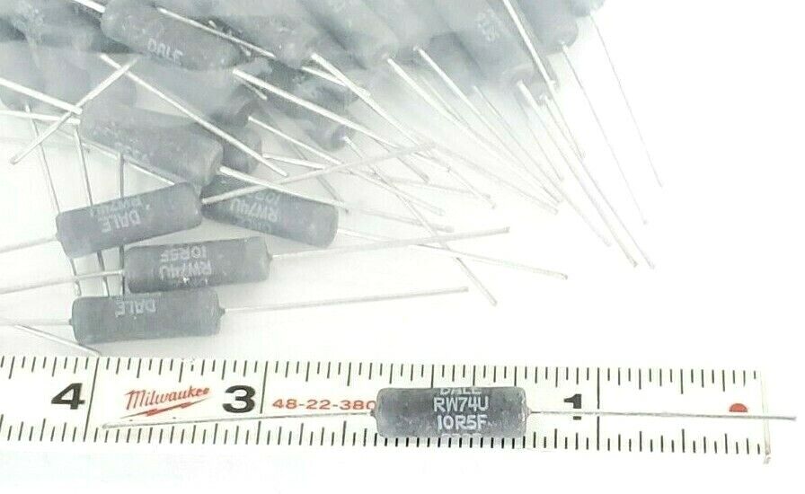 LOT OF 48 NEW VISHAY DALE RW74U-10R5F 9335 RESISTORS 10.5OHM R5-5-69 RW74U10R5F