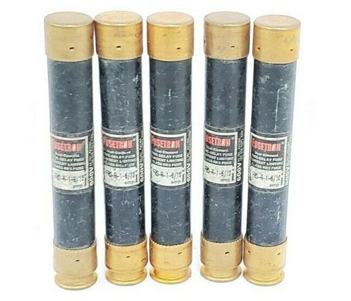 LOT OF 5 COOPER BUSSMANN FRS-R-1-6/10 FUSETRON FUSES FRSR1610, 600V