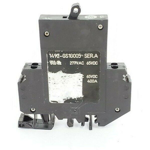 ALLEN BRADLEY 1492-GS1G005 SER. A MINI CIRCUIT BREAKER 277VAC, 65VDC