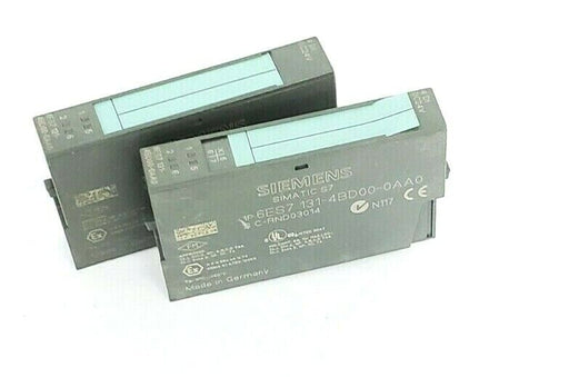 LOT OF 2 SIEMENS 6ES7 131-4BD00-0AA0 SIMATIC S7 INPUT MODULES 6ES71314BD000AA0