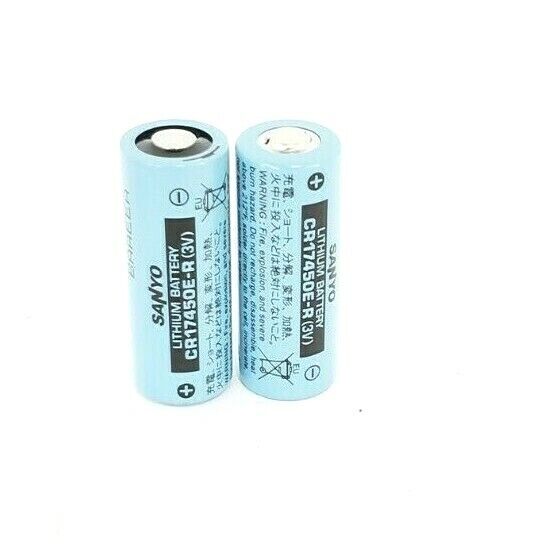 LOT OF 2 NEW SANYO ENERGY PLUS CR17450E-R (3V) LITHIUM BATTERIES CR17450ER
