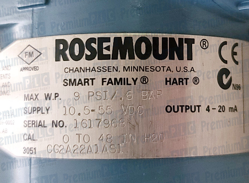 ROSEMOUNT 3051CG2A22A1AS1 3051C PRESSURE TRANSMITTER 1199WNB05SSCW70LA00 NEW