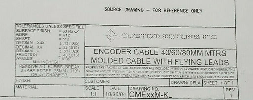 NEW TURCK U0988-11 ENCODER CABLE CME05M-KL