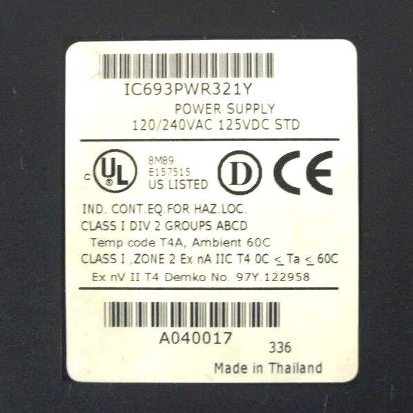 GE FANUC IC693CHS391L 10 SLOT RACK W/ IC693PWR321Y IC693MDL753F IC693MDL752E ECT