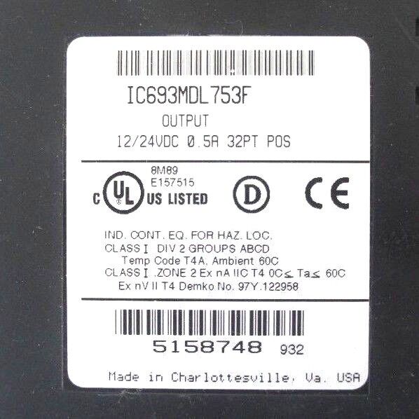 GE FANUC IC693CHS391L 10 SLOT RACK W/ IC693PWR321Y IC693MDL753F IC693MDL752E ECT