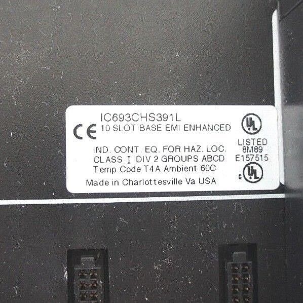 GE FANUC IC693CHS391L 10 SLOT RACK W/ IC693PWR321Y IC693MDL753F IC693MDL752E ECT