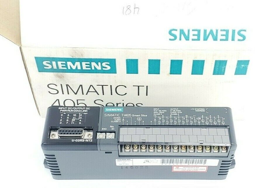 SIEMENS U-03RS-NT2 SIMATIC TI405 SMART SLICE I/O MODULE 10 DC INPUT U03RSNT2