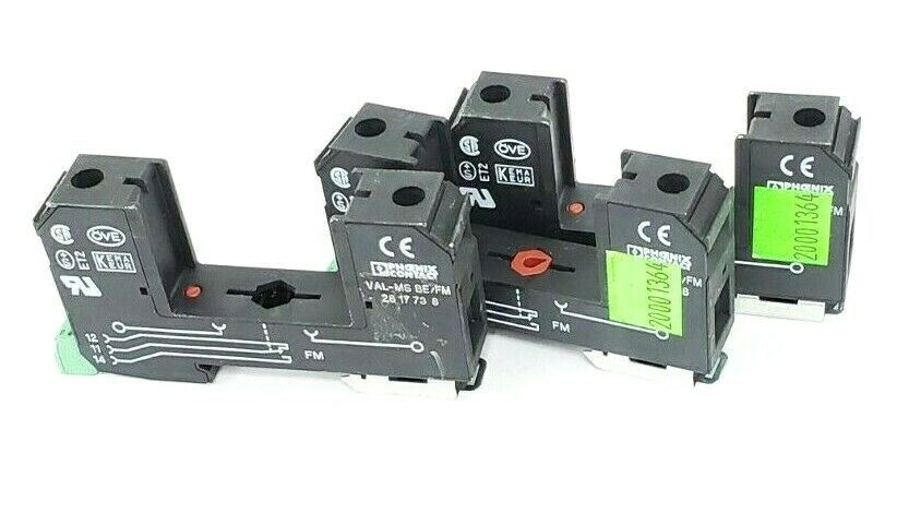 LOT OF 3 PHOENIX CONTACT 2817738 BASE ELEMENTS VAL-MS BE/FM