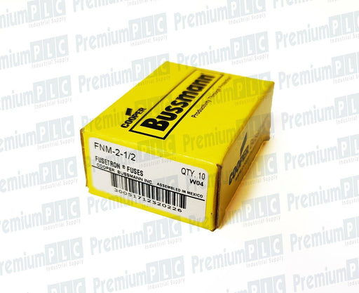 BOX OF 10 COOPER BUSSMANN FNM-2-1/2 CLASS MIDGET FUSES  2-1/2A 250V FNM212 NIB