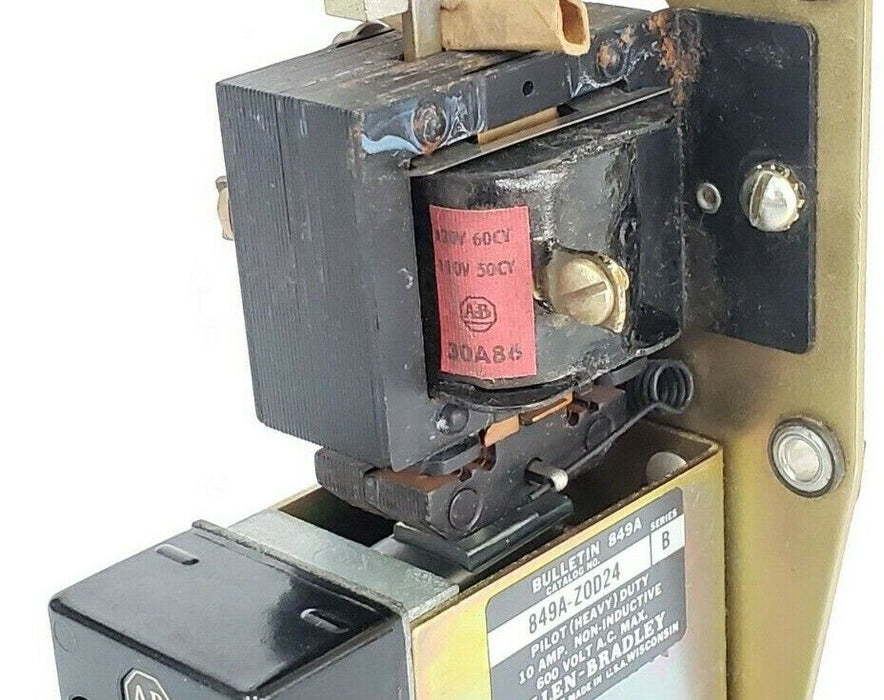 ALLEN BRADLEY 849A-ZOD24 SERIES B PNEUMATIC TIMING RELAY 849A-Z0D24 849AZOD24