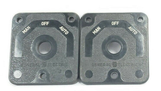 LOT OF 2 GENERAL ELECTRIC 6016164P1 MANUAL OFF AUTO SWITCH PLATES