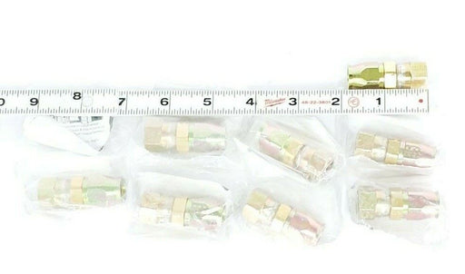 LOT OF 8 NEW SSP U-BUILD HOSE FITTINGS / COUPLINGS (11/16" X 9/16" X 1/2")