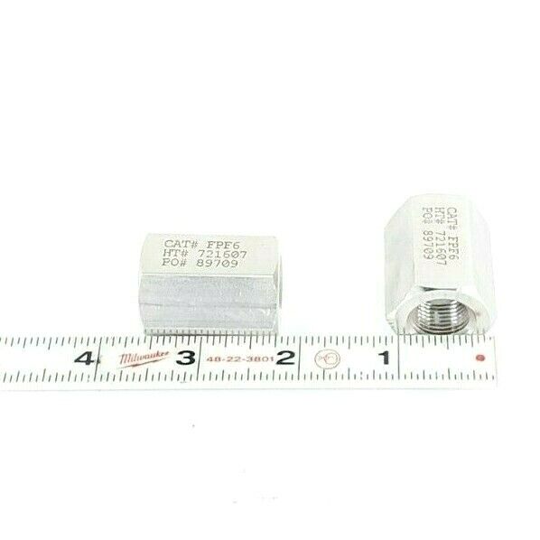 LOT OF 2 NEW BUETECH FPF6 COUPLINGS HT# 721607, PO# 89709
