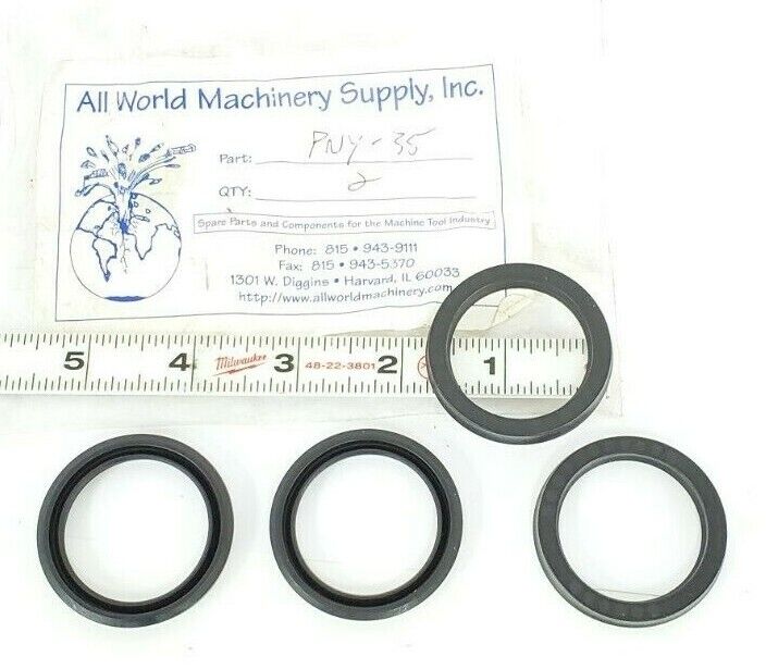 LOT OF 4 NEW ALL WORLD MACHINERY SUPPLY PNY-35 O-RING SEALS PNY35