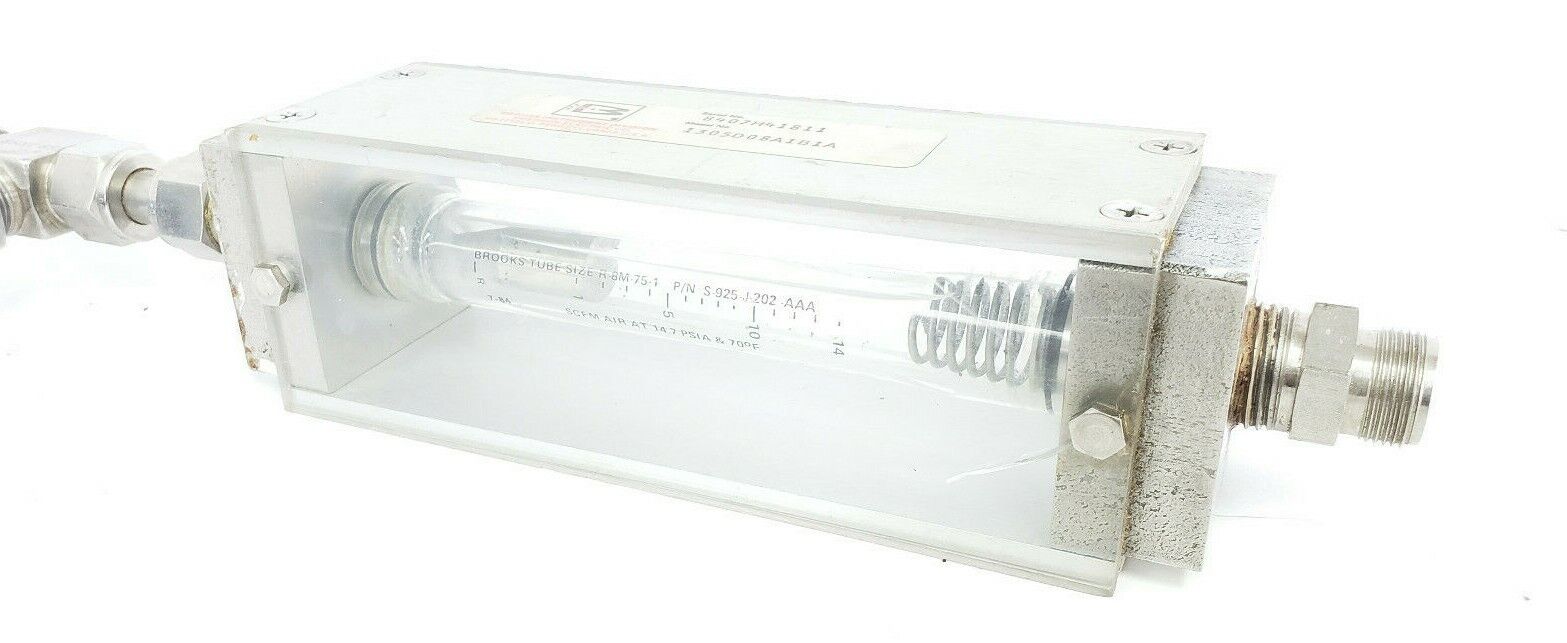BROOKS 1305D08A1B1A FLOW METER 1-14 SCFM AIR R-8M-75-1 S-925-J-202-AAA