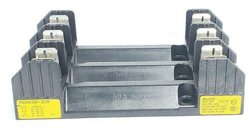 COOPER BUSSMANN R60030-3CR FUSE BLOCK 30AMP 3POLE 600VAC, R600303CR