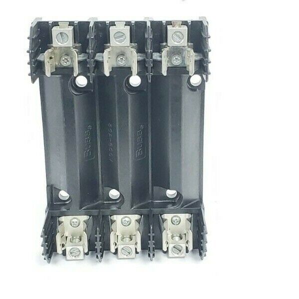 COOPER BUSSMANN R60030-3CR FUSE BLOCK 30AMP 3POLE 600VAC, R600303CR