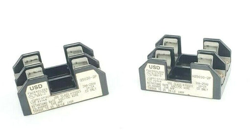 LOT OF 2 USD H25030-2P FUSE HOLDERS 30A-250V, H250302P