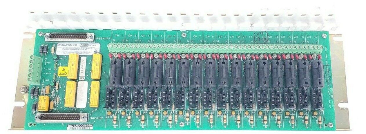 FISHER 41B7289X022-69 RELAY OUTPUT BOARD TYPE CL67741 CL6774X1-A2 (NO RELAYS)