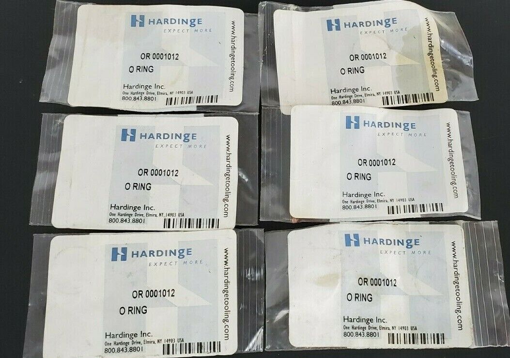 LOT OF 6 NEW HARDING OR 0001012 "O" RINGS