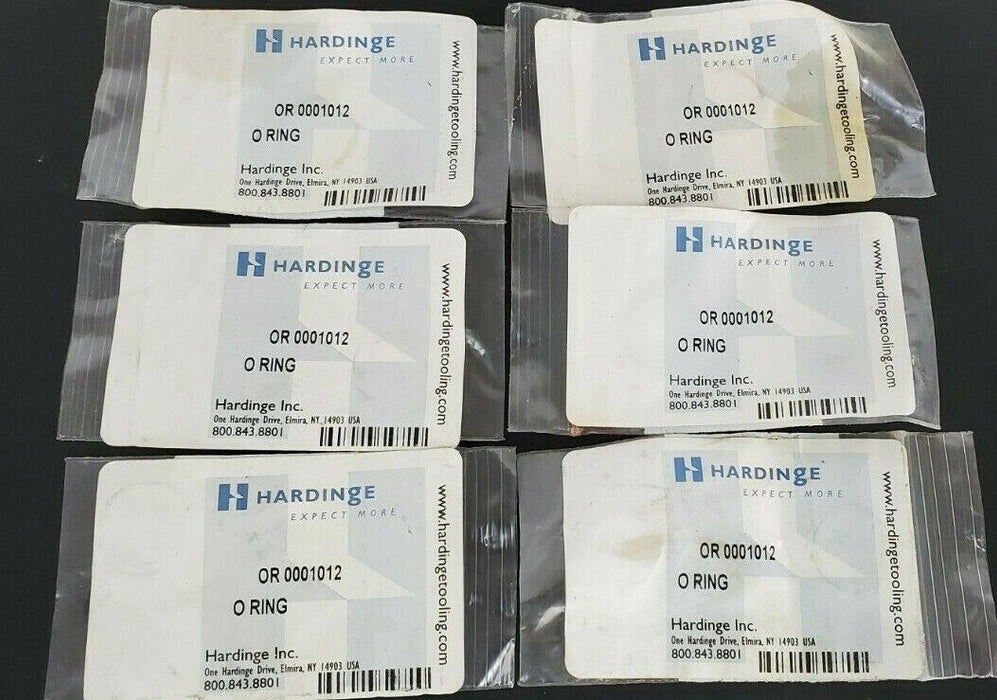 LOT OF 6 NEW HARDING OR 0001012 "O" RINGS