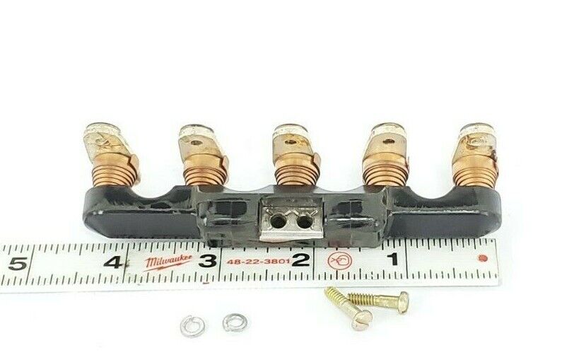 NEW ALLEN-BRADLEY X-40604 CROSS BAR CONTACT BLOCK ASSEMBLY, 5NO, 30A, X40604