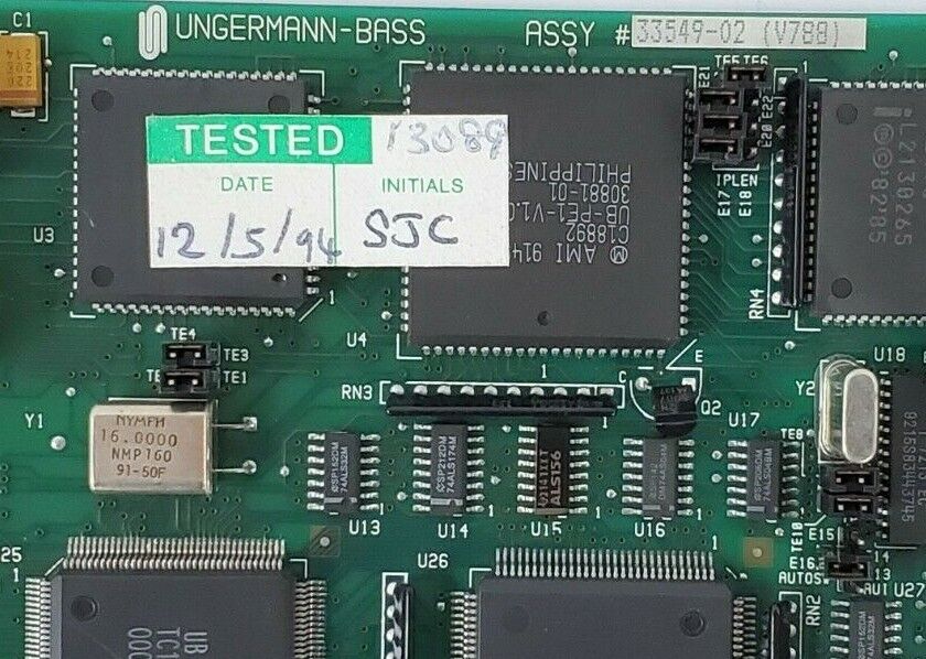 UNGERMANN-BASS 33549-02 (V788) ETHERNET ADAPTER 3354902