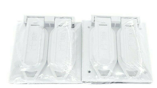 LOT OF 2 NEW BELL OUTDOORS 5148-0 TWO-GANG DEVICE COVERS / DUPLEX RECEPTACLES